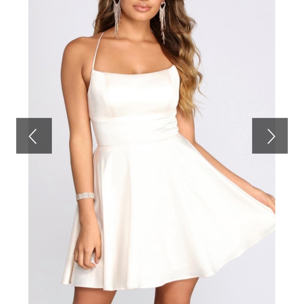 Strappy white/cream dress